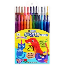 투명이색연필24색