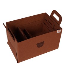 LittleLife 패브릭 스티치 바스켓 아이보리 1개 상품 이미지