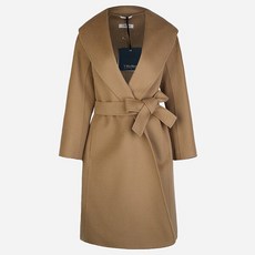 [막스마라] 2429016121600 045 메시 벨티드 울 코트 카멜