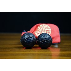 어르신 침향목 흑단 마사지 볼 호두 손지압 손바닥 안마 건강 지압볼 지압공, 길상여의 주머니 + 2알1셋트1개
