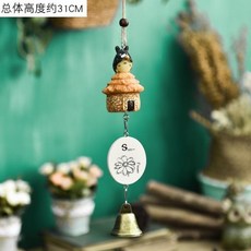 도어벨 문입구 방울 점포 문열기 차량내부 자동차에걸기 복고 소리 바삭한소리 영업 화원 흔들흔들 도어 벨 상점 도어 벨 발코니 자동차 매달려 복고풍 사운드 선명한 비즈니스 오프닝 가든 스윙, O89-L76- 가디언 윈드 차임-이웃 토토로 홀딩 볼