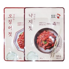 반찬단지 오징어젓 120g + 낙지젓 120g 세트, 1개, 240g
