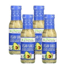 프라이멀 키친 아보카도 오일 비건 랜치 드레싱 236ml x4팩, 4팩