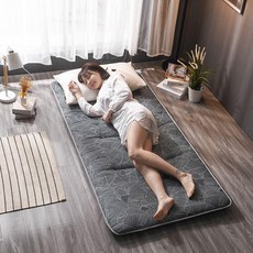 토퍼 싱글침대 매트리스 바닥 푹신 간이 손님, 남다른 두께 4cm 미끄럼 방지, 1.0X2.0m