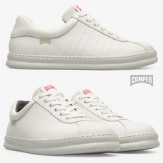 캠퍼 20FW RUNNER 칼프스킨 로우탑 스니커즈 WHT
