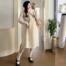 이른 가을 패션 부드러운 한국계 달콤한 외출 빅사이즈 와일드 임산부 세트 수유