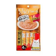 이나바 챠오 츄르 가다랑어 n 가다랑어포 4개입 (WECACFB), 56g