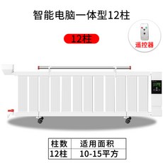 캠핑용 라디에이터 화장실 미니 황제 펭귄 전기 물이 채워진 스마트 홈 플러그인 히터 집 전체 에너지 절약형, 10. 구리 및 알루미늄 초절전형 12열 무소음 [PC