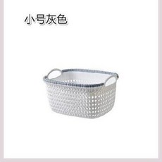 라탄 바구니 손 집게 화이트 테 소쿠리 수납형 수납 바구니일 등나무 바구니의 초대용량의 더러운 아기 옷이다, 06 O62A 그레이 미디움 사이즈 J65