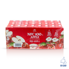 ZU 프리미엄 사과 NFC 착즙주스 200ml X 24입