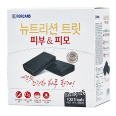 [포켄스] 강아지 영양제 뉴트리션 트릿 피부&피모 100P + 사은품, 1개 - 피부피모관리강아지모질사료