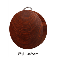원형 도마 우드 트레이 원목 고급 나무 항균 스시 곰팡이방지, 손잡이 44*5cm, 1개