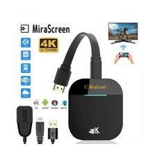 Mirascreen 무선 HDMI 호환 TV 스틱 미라캐스트 에어플레이 리시버 와이파이 동글 미러 스크린 HDTV용 24G 5G 4K G5, 1) g5 4k 2.4g