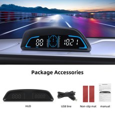 알람 이 디지털 속도계 속도 시계 RPM 전압 수온 헤드 업 디스플레이 B3 G3 OBD GPS HUD 디스플레이 G19, G3 GPS