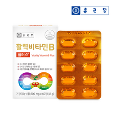 [K쇼핑]종근당 활력 비타민B 플러스 1박스(2개월분)