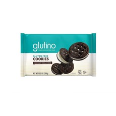 Glutino Gluten Free by Chocolate Vanilla Creme Cookies 글루 티노 초코렛 바닐라 크림 쿠키 300g 3팩