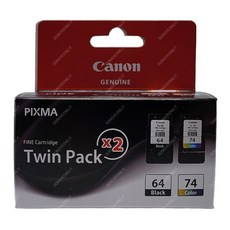 캐논 PG-64 CL-74 정품 잉크 세트, 1개, 기본