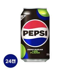 펩시 콜라 제로슈거 라임향 355ml, 24개