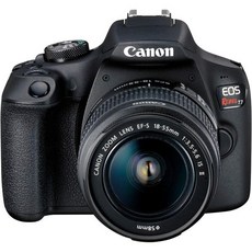 Canon 18-55mm 렌즈가 장착된 캐논 EOS Rebel T7 DSLR 카메라 Wi-Fi 내장 24.1 MP CMOS 센서 DIGIC 4+ 이미지 프로세서 및 풀 HD 비디오