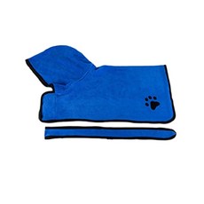 애완 동물 목욕 가운 슈퍼 흡수성 건조성 고양이 타올 수영 수건, 1.Blue, C.L, 1개