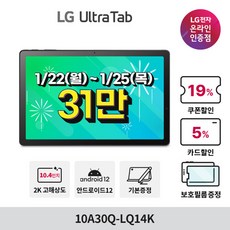 LG [필름증정] 울트라탭 10A30Q-LQ14K 2K SSD 64GB 스피커 태블릿PC (케이스/펜 포함), 단품없음, 선택완료
