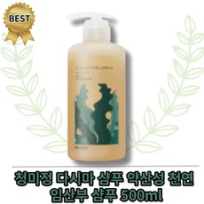 [본사정품] 청미정 다시마 샴푸 약산성 천연 임산부 500ml 청미정샴푸 다시마샴푸 천연샴푸 천연샴푸청지정 청미정천연다시마 임산부샴푸, 2개