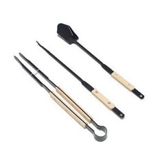숯집게 고기집 연탄집게 야외 바비큐 장비 부집게 부삽 3종 세트 부삽방지용품 숯집용