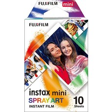 후지필름 instax 미니 소프트 라벤더 인스턴트 필름 - 10회 노출, 10 photos, Spray Art
