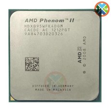 AMD Phenom II X4 B95 CPU HDXB95WFK4DGM HDXB95WFK4DGI 938 핀 3.0GHz 6MB L3 95W 소켓 AM3 945, 한개옵션0