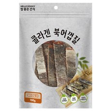 [플로우비] 참좋은간식 콜라겐 북어껍질 강아지 간식, 2개, 100g