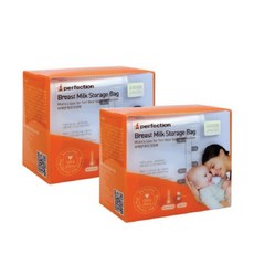 퍼펙션 일회용 변온 모유 초유저장팩 100ml, 60매, 2개