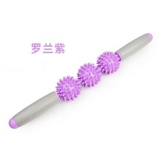 마사지 롤러 종아리 다리 붓기 알 빼는법 근막이완 봉 홈트 스틱 부종 셀룰라이트 제거 근육 마사지기 스포츠 고슴도치 볼 롤러 요가 롤링 스틱 메이스 요가 자오선 일반 여성용, 롤랜드 퍼플