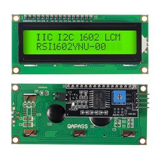 아두이노 LCD 1602 IIC/I2C 그린 패널 모듈 텍스트 코딩 연구개발 교구 학습, 아두이노 LCD패널 1602 I2C포함 (그린), 1개