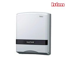 HTM ABS 핸드타올 디스펜서 케이스 UV코팅 화이트 HTM-505, 1개