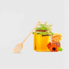 허니디퍼 꿀스푼 꿀스틱 500 개 속이 빈 나무 꿀 디퍼 스틱 숟가락 서버 항아리 분배 Drizzle 웨딩 파티 호의 K1, 1개