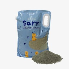 뚜또가또 Sarr 사르르 고양이 천연 모래 벤토나이트 화장실 대용량 8L 6kg, 8L 6kg 1팩