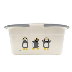 펭수 목욕바구니 대 물빠지는 목욕가방 화장실 욕실
