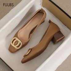 FULIBS 여성용 펌프스 미들힐구두 4cm 빅사이즈 여성단화 220-265