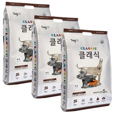 [반하다] 도그랑 클래식 5kg x 3개, 상세 설명 참조 - 도그랑클래식