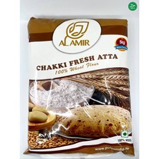 Arab Emirates Al Amir Chakki Fresh Atta (Whole Wheat Flour) 아랍에미리트 알 아미르 차키 프레시 아타(통밀가루), 5kg, 1개