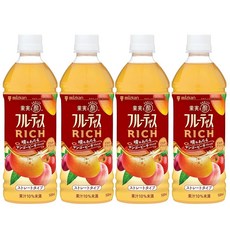 미츠칸플루티스 RICH리치 망고피치 스트레이트 500ml×4개, 500ml, 4개