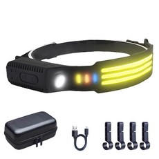 스파이더맥스 모션센서 밴드형 헤드랜턴 작업용, 1개, 3줄 헤드랜턴 1개, 3줄 헤드랜턴