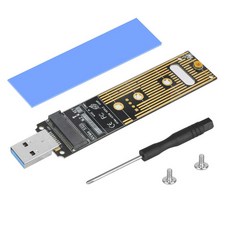 NVME to USB 3.1 USB-A M2 SSD 어댑터 NVMe 인클로저 M.2 PCIe 기반 M 키 B SSD용 하드 드라이브