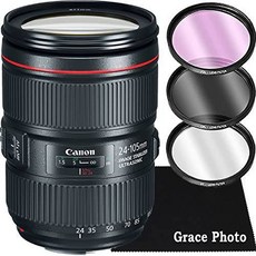 Canon EF 24105mm f/4L is II USM Zoom Lens Bundle for Canon DSLR Camera, 상세내용참조