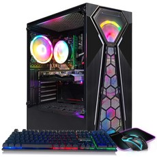 STGAubron 게이밍 데스크탑 PC Radeon RX 580 8G GDDR5 AMD Athlon 3000G 3.5G 16G RAM 512G SSD 600M WiFi BT 5 - 애슬론3000g