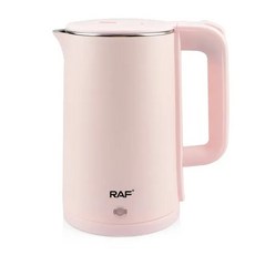 커피포트 미니전기주전자 미니커피포트 전기 차 주전자 2L 이중벽 스테인레스 스틸 BPA 무료 자동 차단 및, [01] EU, [03] 분홍색, 03 분홍색_01 EU, 1개