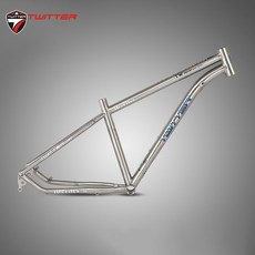 Twitter Werner Titanium MTB 자전거 프레임 29 27.5er 디스크 브레이크 스루 액슬 12x142mm QR 9X135mm 항공 티타늄 19 1715.5, 27.5er TA 12X142mm, 17 인치 165-185cm