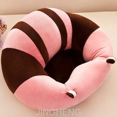 JINGHENG유아 소파 캐릭터 유아 소파아기 배우다 앉다 소파 아기 앉다 의자 어린이 안전 의자 유아 등받이 어린이 소파 옆으로 전복 방지, 분홍색