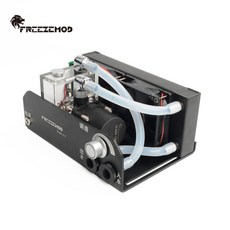 저소음 FREEZEMOD 노트북 액체 냉각기 AIO 모듈 160mm 알루미늄 라디에이터 드레인 80mm 듀얼 팬 헤드 4m 수리 노트북 수냉 키트, [02] easy insert and pull, 1개