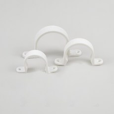 32-50 파이프고정 양새들 1P 배관용 U자형 PVC 클램프, D_32, 1개